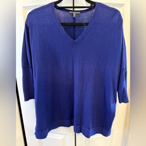 Eileen Fisher Navy Knit Top